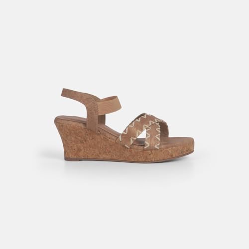 Image of Mochi Women Comfort Ankle-strap Wedge Heel Fashion Sandal