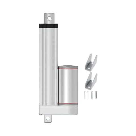 4 Inch Stroke Heavy Duty 12V Electric Linear Actuator Motor 220lbs Speed 0.47"/sec Linear Actuator Stroke with Mounting Bracket (1000N, 100mm) Cover