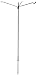 Erva Tool Heavy Duty 80" 3 Arm Bird Feeder Pole Set w/Twist in Ground Socket