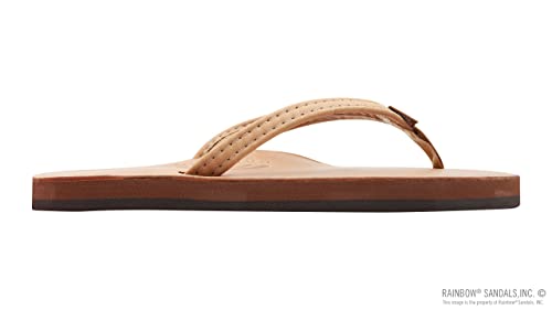 Image of Rainbow Sandals Ladies Luxury Leather - Single Layer Arch Support With 1 /2 inch Narrow Strap