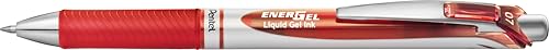 Pentel BL77-BO Bolígrafo Retráctil de Gel 0.7 mm Rojo Pack 12
