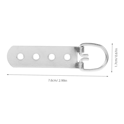 Image of STOBOK 8pcs D-Ring Picture Hangers Screws Heavy Duty Metal Picture Frame Hardware Fit for Artwork