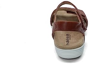 Halsa Footwear Women's Flat Sandals, Cognac, 7 | Image 4