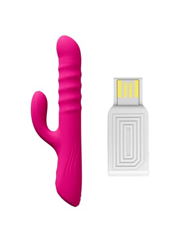Vibromasseur Rabbit Lovense Velvo à Perles Rotatives G-Spot avec Clé Bluetooth Dongle USB