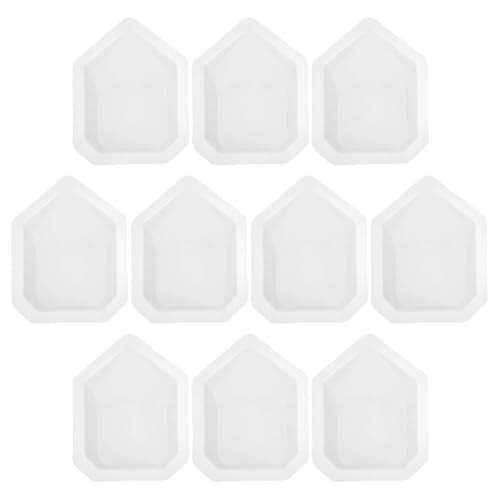 Beaupretty 10 Unidades de Bandejas de Pesaje Pequeñas para Laboratorio Platillos de Pesaje de Plástico para Polvo y Líquidos Resistentes para Mediciones Precisas