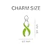 Fundraising For A Cause Non-Hodgkin's Lymphoma Make a Difference Heart & Lime Green Ribbon Rope Bracelet in a Bag