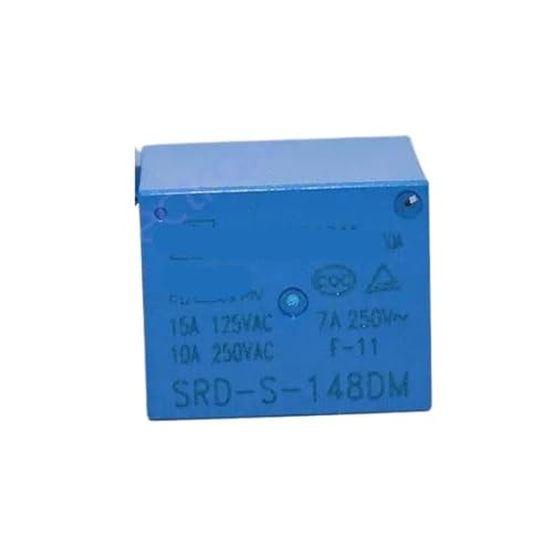 Relé de potencia de 48V 10A SRD-S-148DM con diseño compacto de 4 pines para recambio HF3FF