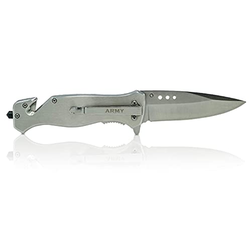 Army Folding Elite Tactical Knife - Spring Assisted US Army Combat Rescue Knife-Great Gift for the Veteran in your Life - Thumbnail 6
