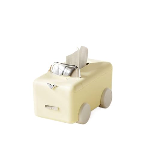 Porte-boîtes de mouchoirs rectangulaire jaune pour salle de bain