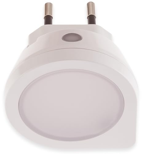 Müller-Licht 27700001 LED Nachtlicht, Amber mit Dämmerungssensor, 2lm, 0, 4W Schwarz