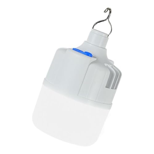 Bombillas recargables – Bombilla LED de ahorro de energía con batería integrada | Luz de respaldo USB y solar para emergencias | Bombilla portátil regulable que funciona con pilas | Idea de luz de