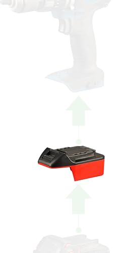 NovaQuantic Adapter for Milwaukee M 18 Battery – Works as Power Supply for Hercules 20V Tools – No Charging – Not for Hercules 20v Heat Gun or 2-Stage Vacuum Pump, or 12V Tools – Adapter Only