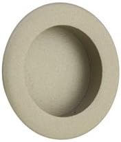 Emtek 2211 2-1/2 Inch Diameter Round Flush Door Pull, Satin Nickel