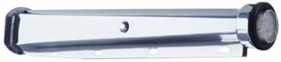 United Pacific 67002 Mud Flap Hanger, 30", Heavy Duty, with 9 LED End Cap & Grommet, Amber LED/Clear Lens