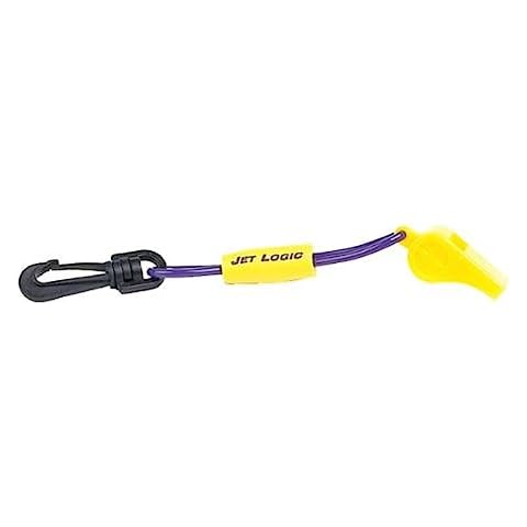 AIRHEAD Whistle with Lanyard, Purple / Yellow Cover