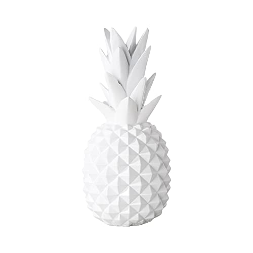 shelfmade Ananas décoratif blanc – décoration de table de salon en résine synthétique – Décoration moderne