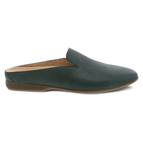 Image of Dansko Lexie Slip-On Mules for Women - Comfortable Flat Shoes with Arch Support - Versatile Casual to Dressy Footwear - Lightweight Rubber Outsole