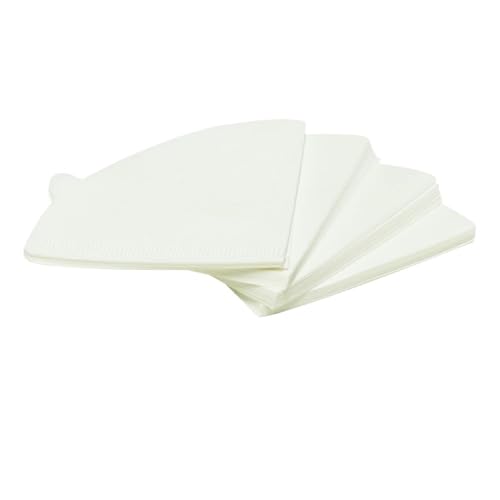 400 piezas de papel de filtro de café - tamaños 01, 02, papel de filtro de café de natural, a prueba de fugas, adecuado for preparar café a mano(White 400pcs,V01(1-2 servings))