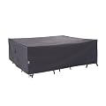 WJ-X3 Heavy-Duty Patio Furniture Cover, Waterproof & Windproof Outdoor Furniture Cover for Rectangle Table and Chairs, Fade-Resistant, 86" x 47" x 31", Gray
