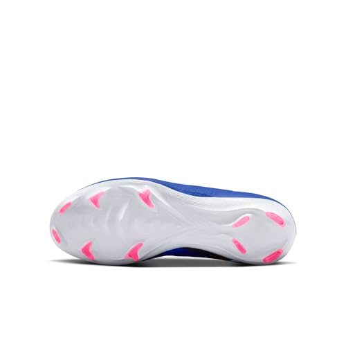 Nike Jr Zm Vapor 16 Pro FG, zapatillas de fútbol para césped natural en color azul y blanco 3
