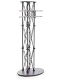 Displays2go 31.5 x 74.25 Inch Truss TV Stands, Supports up to 60 Inch Flatscreens, Aluminum Construction - Black (TVTRUSSLGBK)