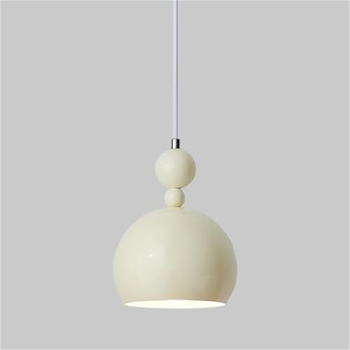 Lámpara colgante industrial vintage moderna Modern Creative White Iron Lampshade Pendant Lamp Bedroom Living Room Corridor Dining Room Study Chandelier E26/E27Base Pendant Light Para dormitorio, pasil