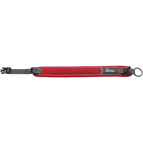 HUNTER DIVO Hundehalsung, Nylon, S, rot/grau