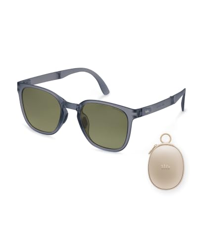 Image of BENEUNDER Polarized Sunglasses for Men Women, Ultra Lightweight Folding Sunglasses with Organizer