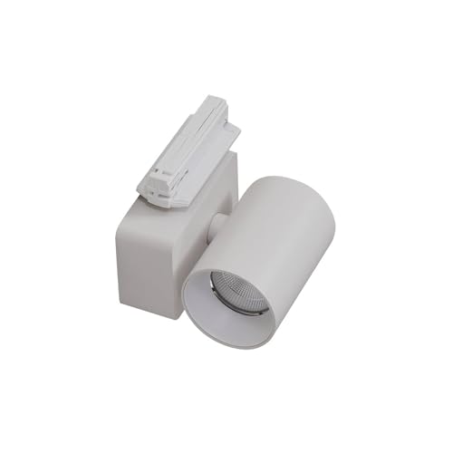 Lindby LED Lámpara para sistema de riel Linaro/Brinja (Moderno) en Blanco hecho Aluminio e.o. Salón & Comedor (1 llama, carril, foco