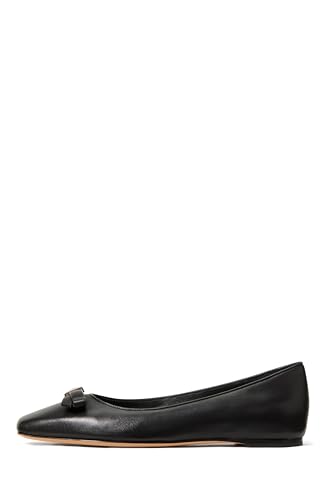 Kate Spade New York Women's Deco Bow Smooth Leather Flat