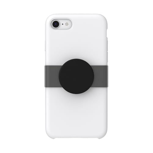 PopSockets PopSlide - Nicht Haftender PopGrip für iPhone 7/8 Silikon-Hülle - Black Haze – Ansicht 2