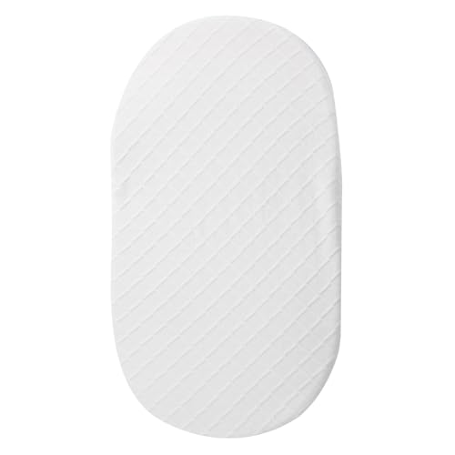 Cómoda sábana bajera ajustable para moisés de bebé, transpirable, diseño simple