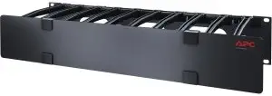 Administrador de cables horizontal 2U, 6 dedos arriba y abajo