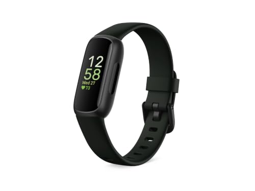 Fitbit Inspire 3 Health & Fitness Tracker with Stress Management, Workout Intensity, Sleep Tracking...