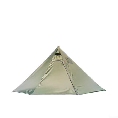 Tente pyramidale de camping grand tipi 400 cm octogonale et imperméable pour bivouac sauvage