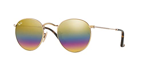 Image of Ray-Ban RB3447 Round Metal Sunglasses + Vision Group Accessories Bundle