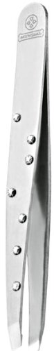 Mundial Pinça Cristal De Aço Inox Com Ponta Diagonal S/A Prateado