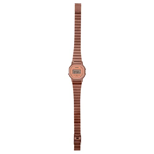 Casio Vintage LA-11WR-5ADF Rose Gold Digital Dial Rose Gold Stainless Steel Band D217