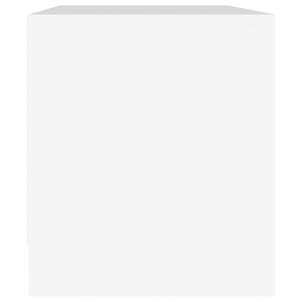 Mobile per TV in legno bianco, 90 x 35 x 40 cm, con porta e scomparto, credenza bassa per soggiorno, spazio per videogiochi, home theater, cassettiera
