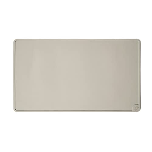 LucyBalu Napfunterlage Square I Silikonmatte rechteckig I Unterlage für Futter- & Wassernapf für Katzen I lebensmittelecht I Anthrazit - Image 3