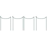 SOPORTE PARA EL CULTIVO DE PLANTAS: estacas de soporte para plantas, estaca para plantas de jardín de metal, anillos de soporte para plantas verdes semicirculares para plantas en maceta, jaula para plantas, hortensia