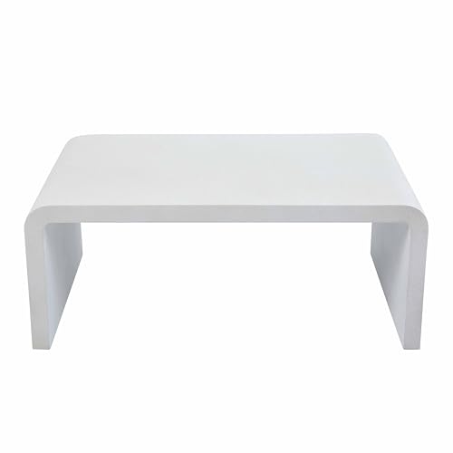 Oviala Table Basse de Jardin L100 Effet béton Lisse