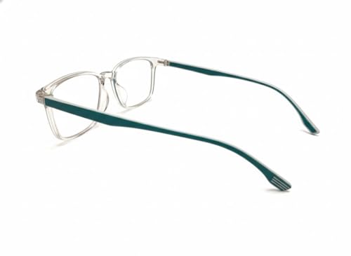 Image of Blue Light Blocking Glasses for Men & Women | Blue Cut Anti Eye Strain & UV Protection Eyeglasses for Computer, Gaming & Mobile | Stylish Rectangle Frame Chasmaa