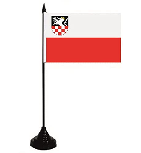 U24 Tischflagge Berlin-Prenzlauer Berg - 10x15cm Mit Schwarzem Sockel