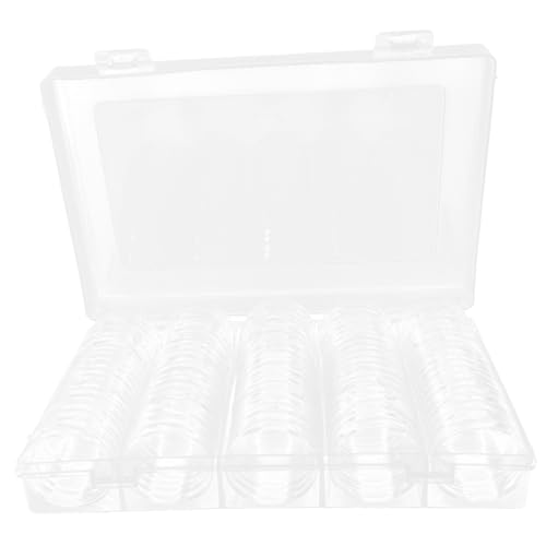 Cajas protectoras para monedas con organizador y exhibidor transparente de alta resistencia