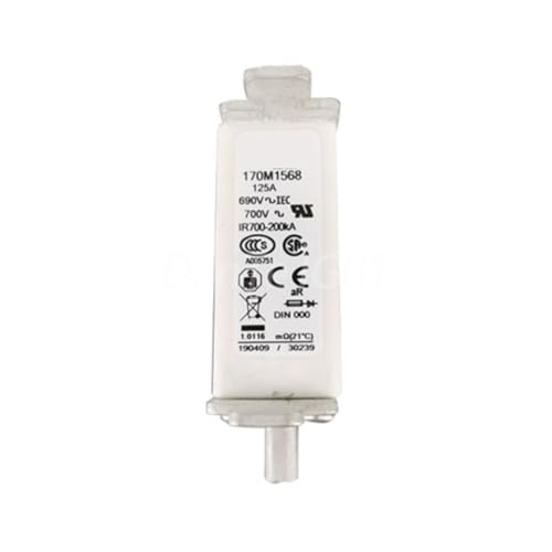 Fusible 170M1568 de haute précision à corps carré 690V 125A aR