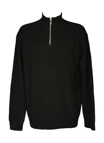 Pull homme CK col montant demi-col avec zip laine mélangée ZM0ZM02914