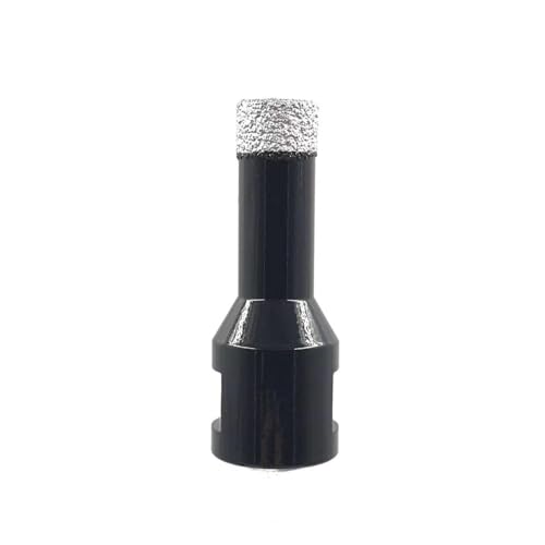 Broca para perforación de agujeros con tecnología de soldadura al vacío, para esmeril angular M14, para baldosas cerámicas, granito y mármol (6 mm - 100 mm) miniatura 1