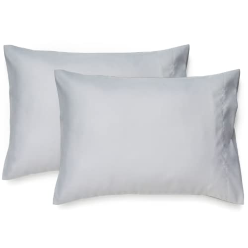 Image of EXQ Home Toddler Pillowcases 13x18 Travel Pillow Case Set of 2, Small Pillow Case Fits Baby Pillow Sized 12x16, 13x18, Kids Pillowcases 2 Pack Machine Washable with Envelope Closure(Light Grey)