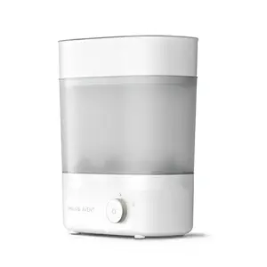 Philips Avent Baby Bottle Sterilizer and Dryer Premium, Removes 99,9% of Bacteria, Chemicals Free, Capacity 6 Bottles/Teats/Accessories, Modular Space Saving Design, Model SCF293